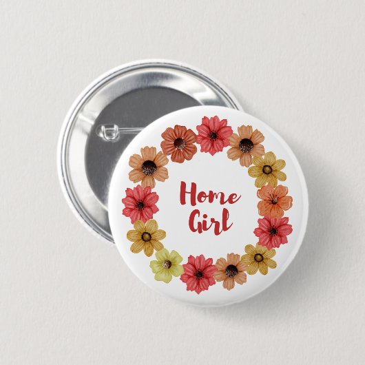 Home Meisje Button (Voorkant /achterkant)