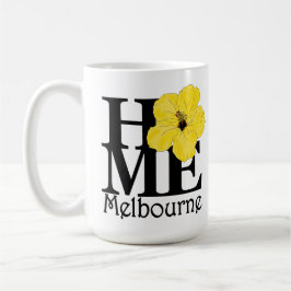 HOME Melbourne Yellow Hibiscus Koffiemok