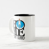 HOME Merritt Island 11oz Shuttle Tweekleurige Koffiemok (Voorkant links)