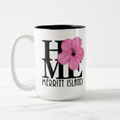 HOME Merritt Island 15oz roze hibiscus Tweekleurige Koffiemok (Links)