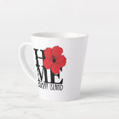 HOMe Merritt Island red hibiscus small Latte Mok (Linkerhoek)