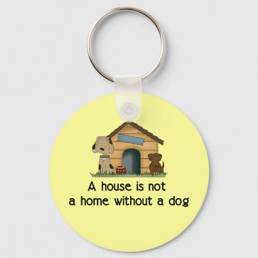 Home met een hond sleutelhanger (Voorkant)