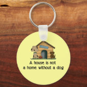 Home met een hond sleutelhanger (Voorkant)