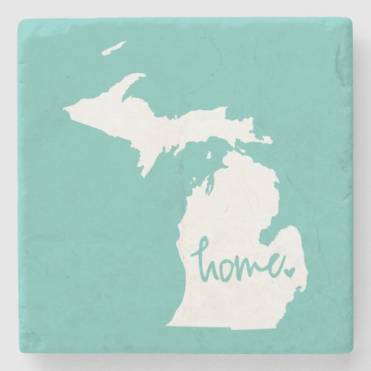Home Michigan Custom Color Stenen Onderzetter (Voorkant)