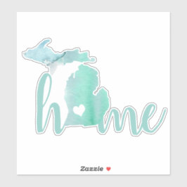 Home Michigan Waterverf Silhouette State Sticker