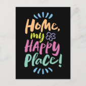 HOME mijn Gelukkige Plaats! Gezellige Homebody - b Feestdagenkaart (Voorkant)