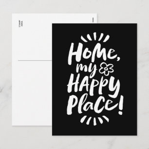 HOME mijn Gelukkige Plaats! Gezellige Homebody - Z Feestdagenkaart