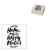 HOME Mijn gelukkige plek! Gezellig huislichaam - h Rubberstempel (Gestempeld)