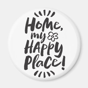 HOME mijn gelukkige plek! Plaats van de container Magneet