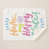 HOME mijn gelukkige plek! Plaats van de container  Sherpa Deken (Voorkant (horizontaal))