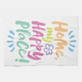 HOME mijn gelukkige plek! Schuin op zijn plaats - Theedoek (Horizontaal)