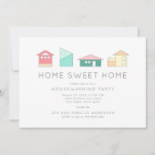 Home Minimalist Housewarming Party Kaart (Voorkant)