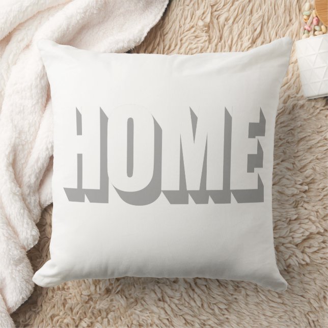 Home minimalistisch eenvoudig modern wit grijs neu kussen (Deken)