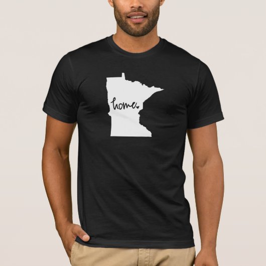 Home Minnesota - Aangepaste kleur T-shirt (Voorkant)