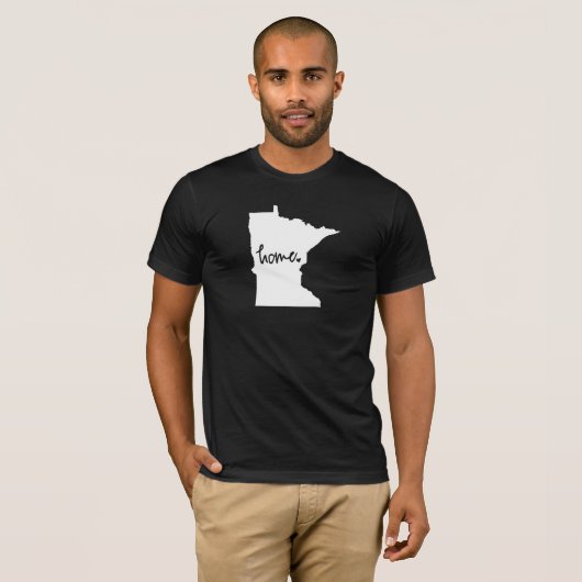 Home Minnesota - Aangepaste kleur T-shirt (Voorkant volledig)
