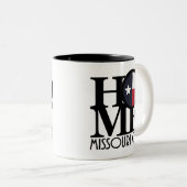 HOME Missouri City Texas Tweekleurige Koffiemok (Voorkant rechts)