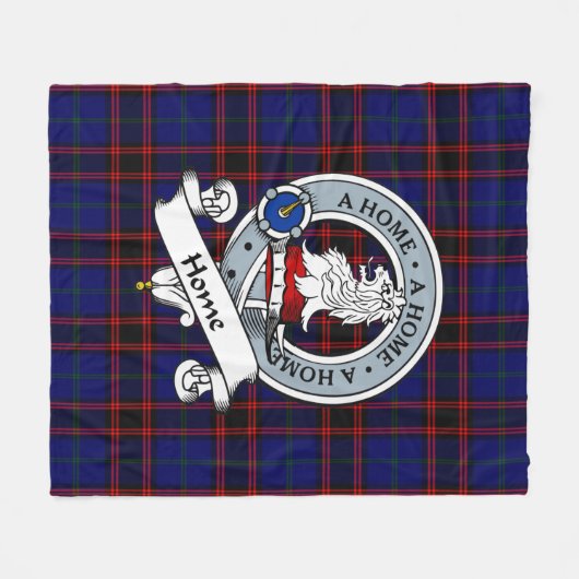 Home Modern Badge Tartan Pset Fleece Deken (Voorkant (Horizontaal))