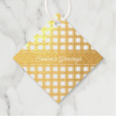 Home Modern Original Scottish Tartan Bedankjes Labels (Voorkant)