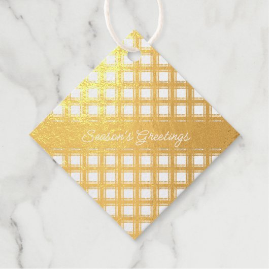 Home Modern Original Scottish Tartan Bedankjes Labels (Voorkant)