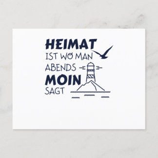 Home Moin Lighthouse Seagull North Zee Briefkaart