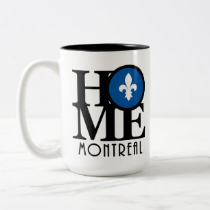 HOME Montreal Quebec 1"5oz Tweekleurige Koffiemok