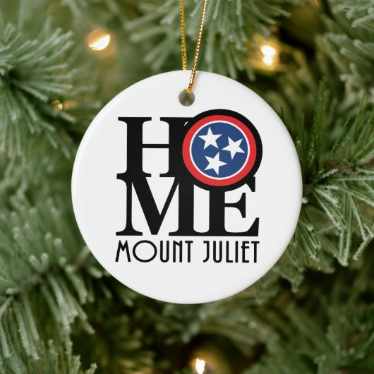 Home Mount Juliet Keramisch Ornament (Boom)