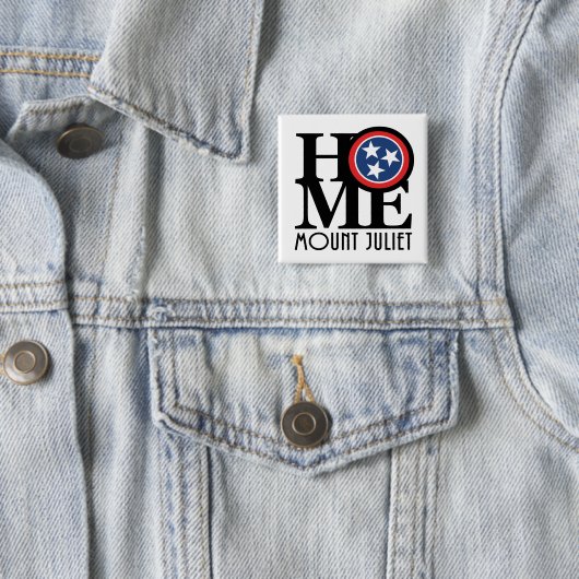 HOME Mount Juliet Tennessee Vierkante Button 5,1 Cm (In situ)