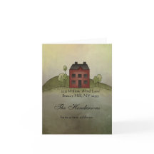 Home Movement Address Note Card