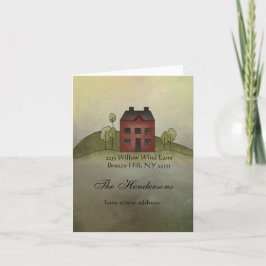 Home Movement Address Note Card Kaart