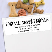 Home Movement Return-adreslabel Home Sweet Etiket
