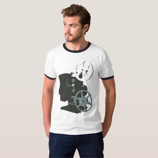 HOME MOVIE-projector T-shirt (Voorkant volledig)