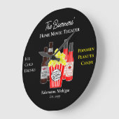 Home Movie Theater Beer Soda Wall Clock Grote Klok (Hoek)