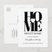 Home Moving Announcement Briefkaart voor thuisgebr (Voorkant / Achterkant)