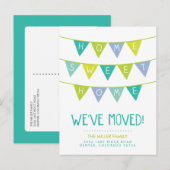 Home Moving Announcement Briefkaart voor thuisgebr (Voorkant / Achterkant)