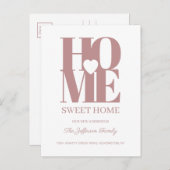 Home Moving Announcement Briefkaart voor thuisgebr (Voorkant / Achterkant)