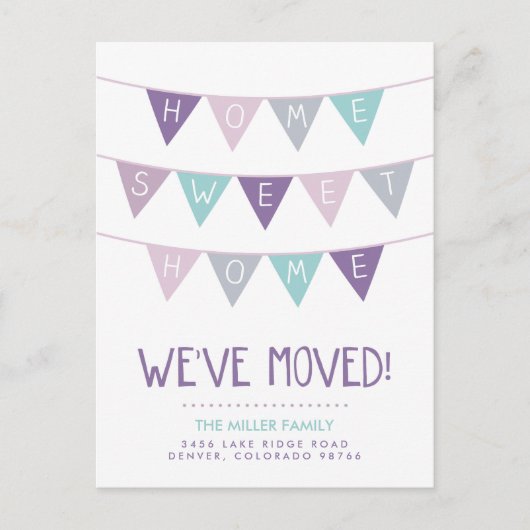 Home Moving Announcement Briefkaart voor thuisgebr (Voorkant)