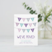 Home Moving Announcement Briefkaart voor thuisgebr (Staand voorkant)