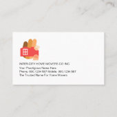 Home Moving Truck Location Orbit Visitekaartje (Achterkant)