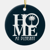 HOME Mt Pleasant South Carolina Keramisch Ornament (Voorkant)
