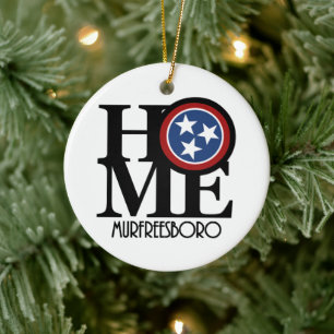 HOME Murfreesboro TN Stone Onderzetter Keramisch Ornament