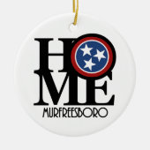 HOME Murfreesboro TN Stone Onderzetter Keramisch Ornament (Voorkant)