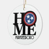 HOME Murfreesboro TN Stone Onderzetter Keramisch Ornament (Links)