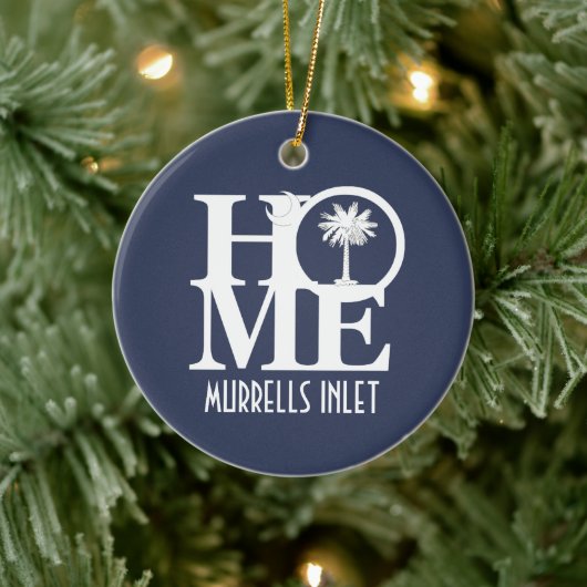 HOME Murrells Inlet South Carolina Keramisch Ornament (Boom)