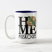 HOME Muskogee OK 15oz Tweekleurige Koffiemok (Links)