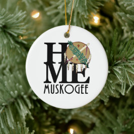 HOME Muskogee Oklahaoma Keramisch Ornament