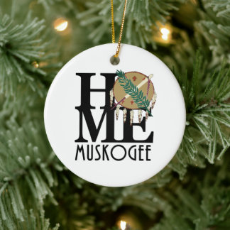 HOME Muskogee Oklahaoma Keramisch Ornament