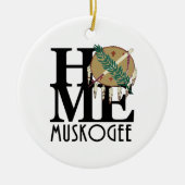 HOME Muskogee Oklahaoma Keramisch Ornament (Voorkant)