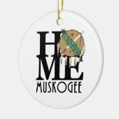HOME Muskogee Oklahaoma Keramisch Ornament (Links)