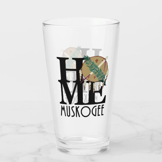 HOME Muskogee Oklahoma Glas (Achterkant)