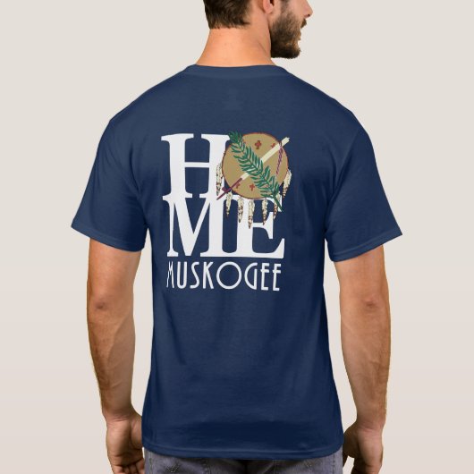 HOME Muskoh\gee (backprint) witte tekst T-shirt (Achterkant)